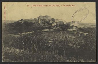 Chantemerle-les-Grignan (Drôme). - Vue générale Nord