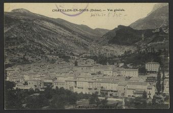 Chatillon-en-Diois (Drôme). - Vue générale