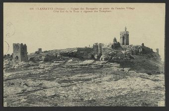 Clansayes (Drôme) - Ruines des Remparts et porte de l'ancien Village