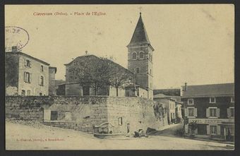 Claveyson (Drôme). - Place de l'Eglise