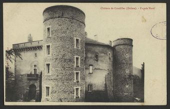 Château de Condillac (Drôme). - Façade Nord