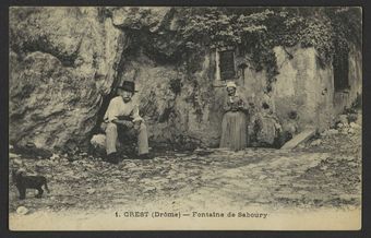 Crest (Drôme) - Fontaine de Saboury