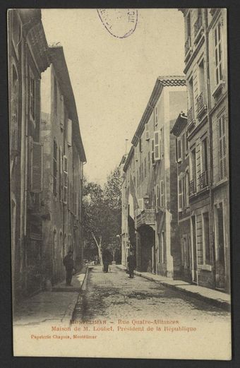 Montélimar - Rue Quatre-Alliances. Maison de  M. Loubet,  Président de la République