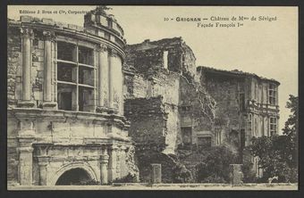 Grignan - Château de Mme de Sévigné - Façade François Ier