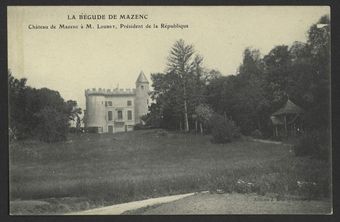 Château de Mazenc à M. Muobet, Président de la République