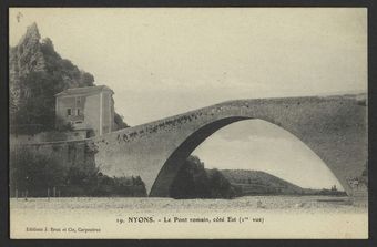 Nyons - Le pont romain, côté Est
