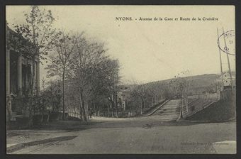 Nyons - Avenue de la gare et route de la Croisière
