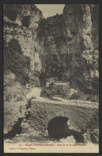 Gorges d'Omblèze (Drôme) - Pont de la Grand Pissoire