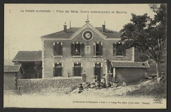 Plan-de-Baix. Ecole communale et Mairie