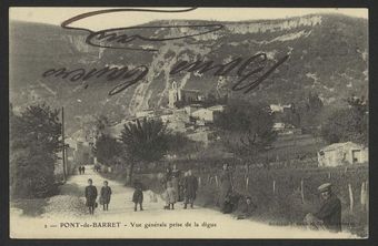 Pont-de-Barret - Vue générale prise de la digue