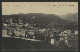 Pont-de-Barret (Drôme) - Vue générale et du château