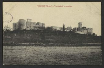 Puygiron (Drôme) - Vue générale au couchant