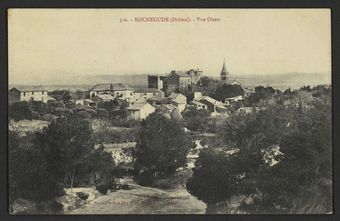 Rochegude (Drôme) - Vue Ouest