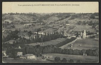 Vue générale de Saint-Bonnet-de-Valclérieux (Drôme)