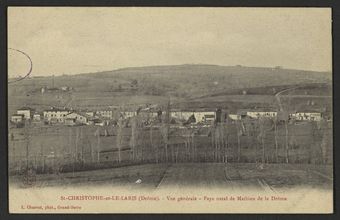 St-Christophe-et-le-Laris (Drôme) -Vue générale - Pays natal de Mathieu de la Drôme