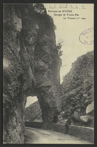 Environs de Nyons - Gorges de Trente-Pas - Le Tunnel (1re vue)