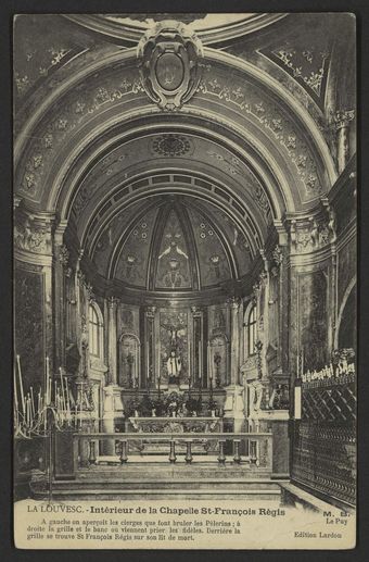 La Louvesc. - Intérieur de la Chapelle St-François Régis