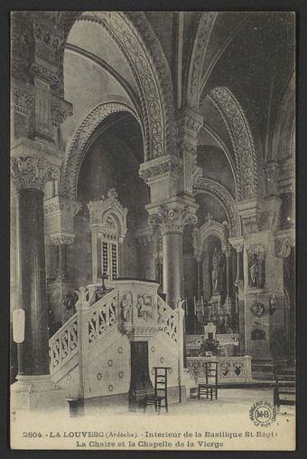 La Louvesc (Ardèche). - Intérieur de la Basilique St-Régis