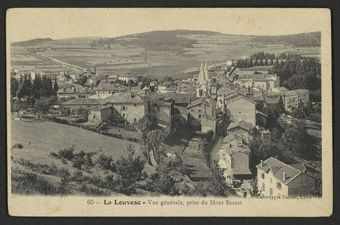 La Louvesc - Vue générale, prise du Mont Besset