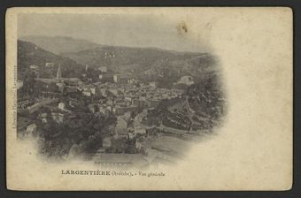 Largentière (Ardèche). - Vue générale