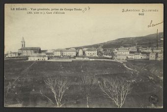 Le Béage. - Vue générale, prise de Coupe Teste