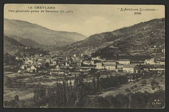 Le Cheylard - vue générale prise de Saunier (Alt. 440 m)