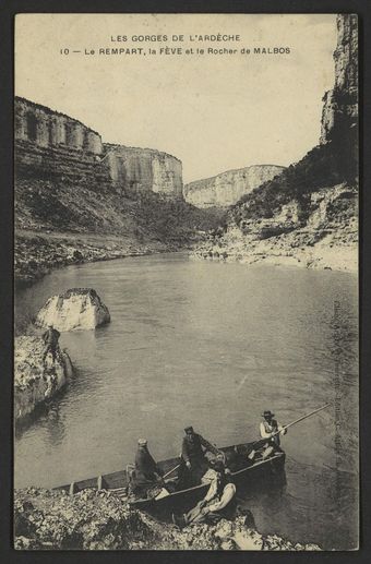 Les Gorges de l'Ardèche - Le Rempart, la Fève et le Rocher de Malbos