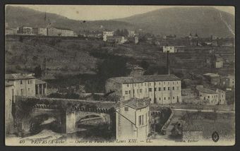 Privas (Ardèche). - Ouvèze et Vieux Pont Louis XIII