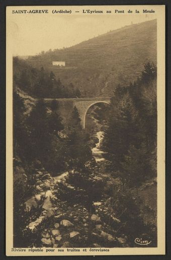 Saint-Agrève (Ardèche) - L'Eyrieux au Pont de la Meule