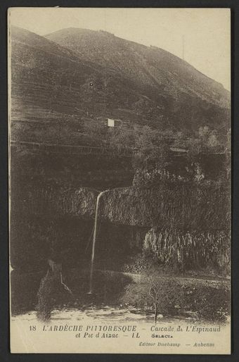 Cascade de l'Espinaud et Pic d'Aizac