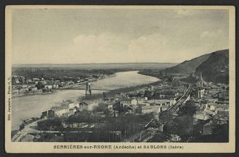 Serrières-sur-Rhône (Ardèche) et Sablons (Isère)