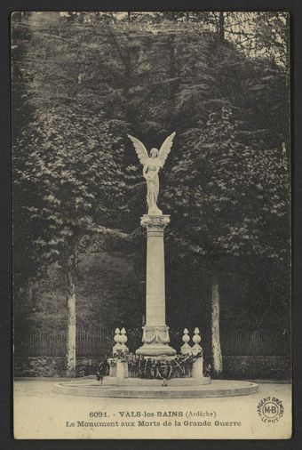 Vals-les-Bains (Ardèch). Le Monument aux Morts de la Grande Guerre