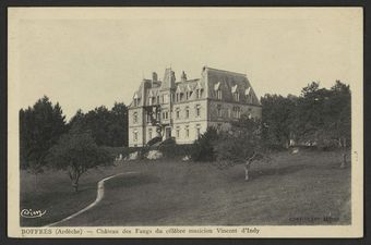 Boffres (Ardèche) - Château des Faugs du célèbre musicien Vincent d'Indy