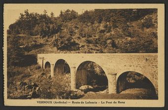Vernoux (Ardèche) - route de Lafaurie - Le Pont du Rang
