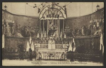 Viviers (Ardèche) - Intérieur de la Cathédrale, Monument Historique