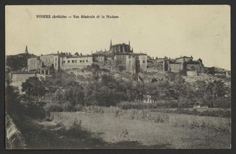 Viviers (Ardèche) - Vue générale et la Madone