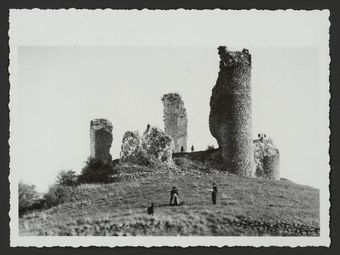Ruine du château des comtes de Poitiers à Bourdeaux