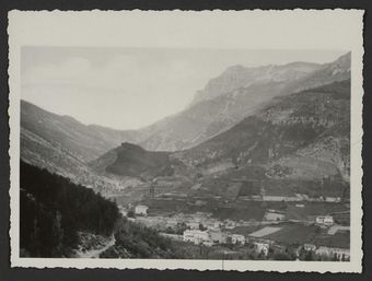 Vue générale sur paysage de la Drôme