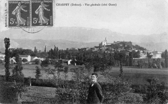 Charpey (Drôme) - Vue générale (côté Ouest)