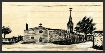 Commune de Montélier (Drôme) - Eglise de Fauconnières